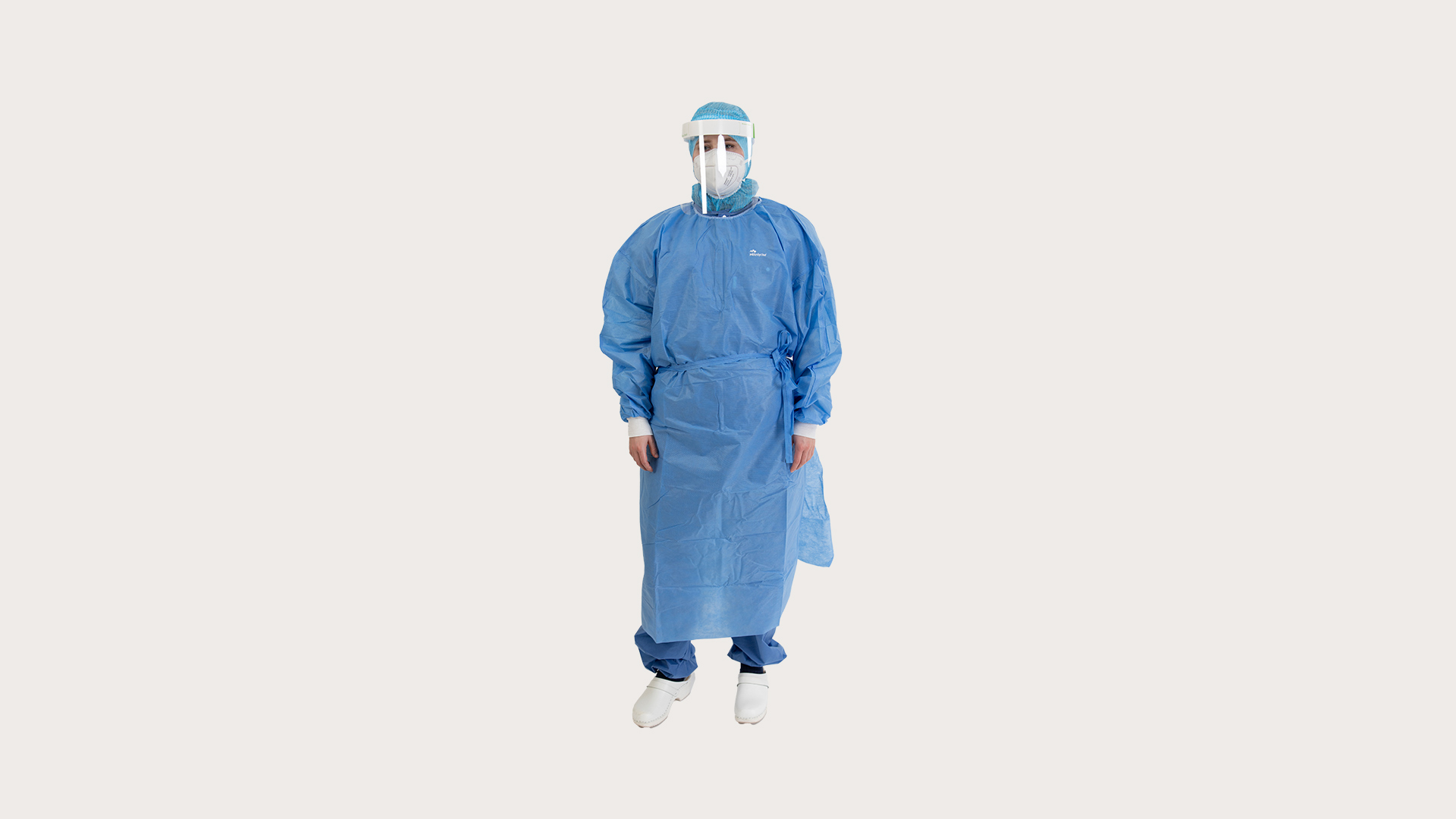 Disposable Procedure Isolation Gowns, Blue, 10/Pk, 109003